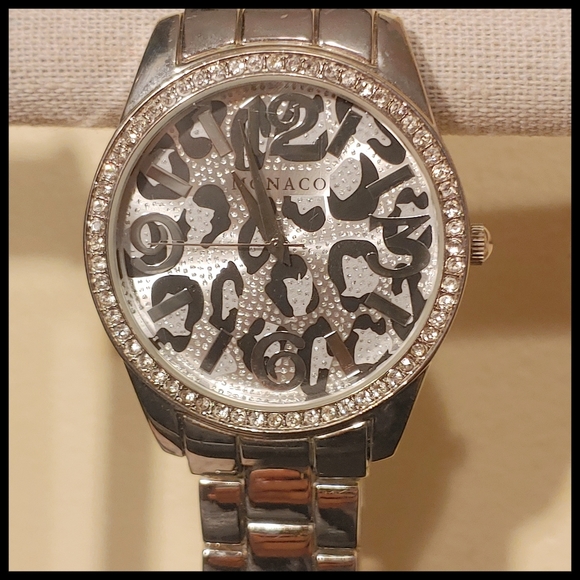 Monaco Animal Print Statement Watch - Picture 3 of 7